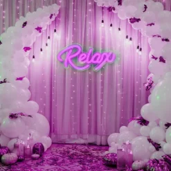 USB Powered LED Neon Lights Relax Sign Lights – Stylish & Vibrant Neon Decor for Bedroom, Club and Outdoor Spaces