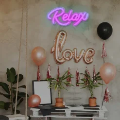 USB Powered LED Neon Lights Relax Sign Lights – Stylish & Vibrant Neon Decor for Bedroom, Club and Outdoor Spaces