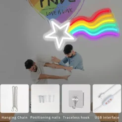 USB Powered LED Neon Lights Wall Sign Light – Stylish & Vibrant Neon Decor for Bedroom, Club and Outdoor Spaces