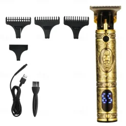 USB Rechargeable Baldheaded Hair Clipper Electric Hair Trimmer Cordless Shaver Trimmer Men Barber Hair Cutting Machine