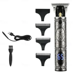 USB Rechargeable Baldheaded Hair Clipper Electric Hair Trimmer Cordless Shaver Trimmer Men Barber Hair Cutting Machine