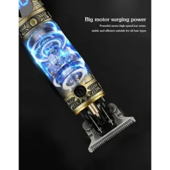 USB Rechargeable Baldheaded Hair Clipper Electric Hair Trimmer Cordless Shaver Trimmer Men Barber Hair Cutting Machine