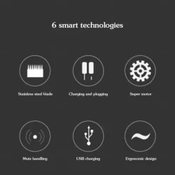 USB Rechargeable Baldheaded Hair Clipper Electric Hair Trimmer Cordless Shaver Trimmer Men Barber Hair Cutting Machine