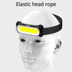 USB Rechargeable LED Headlamp 3 Modes Fishing Camping Lantern Waterproof Mini Headlight Portable Floodlight COB Head Torch