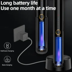 USB Rechargeable Mosquito Swatter – Two-in-One Electric Shock Fly Swatter for Dormitory and Household Use