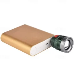 USB Tactical-Led Flashlight 3 Lighting Mode Flashlight Camping Cycling Running USB Flash-light