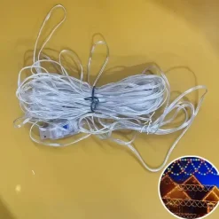 USB-Powered LED String Lights 4M 138Leds Wave-Shaped Fairy Lights for Indoor Outdoor Party Eaves Roof Banister Holiday Christmas New Year Holiday Colourful Lighting 1pc