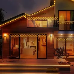 USB-Powered LED String Lights 4M 138Leds Wave-Shaped Fairy Lights for Indoor Outdoor Party Eaves Roof Banister Holiday Christmas New Year Holiday Colourful Lighting 1pc