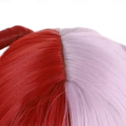 Uta Cosplay Wig Half Red and Purple Headgear Shanks Daughter Wigs One Piece Woman Girl Anime Props