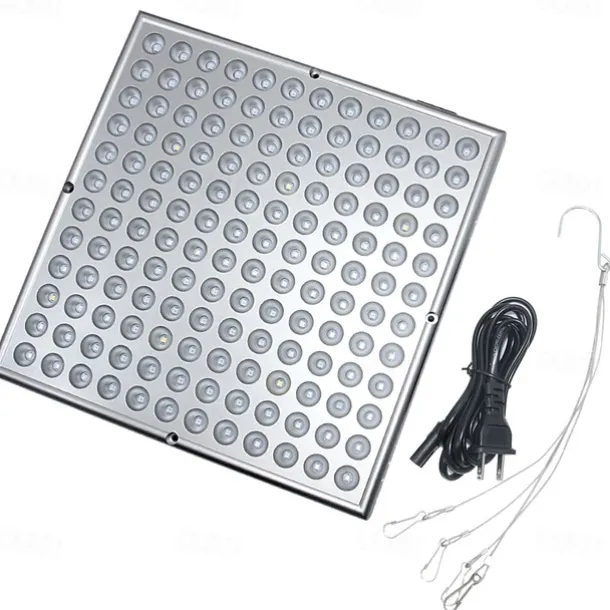 UV Black Light IR Full Spectrum LED Grow Light Panel - 45W, 144 LEDs for Indoor Plant Growing, Hydroponic & Greenhouse