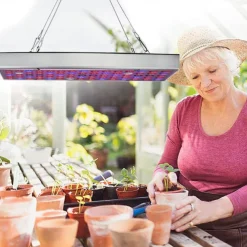 UV Black Light IR Full Spectrum LED Grow Light Panel - 45W, 144 LEDs for Indoor Plant Growing, Hydroponic & Greenhouse