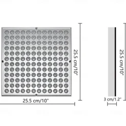 UV Black Light IR Full Spectrum LED Grow Light Panel - 45W, 144 LEDs for Indoor Plant Growing, Hydroponic & Greenhouse