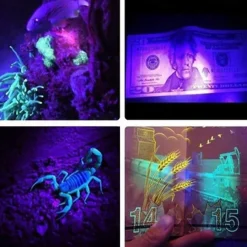 UV Black Light LED Strip Lights 16.4FT 5M Flexible 395-405nm 2835SMD 8mm Flexible DC12V for Indoor Dance Party Stage Lighting Body Paint