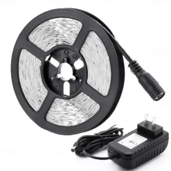 UV Black Light LED Strip Lights 16.4FT 5M Flexible 395-405nm 2835SMD 8mm Flexible DC12V for Indoor Dance Party Stage Lighting Body Paint