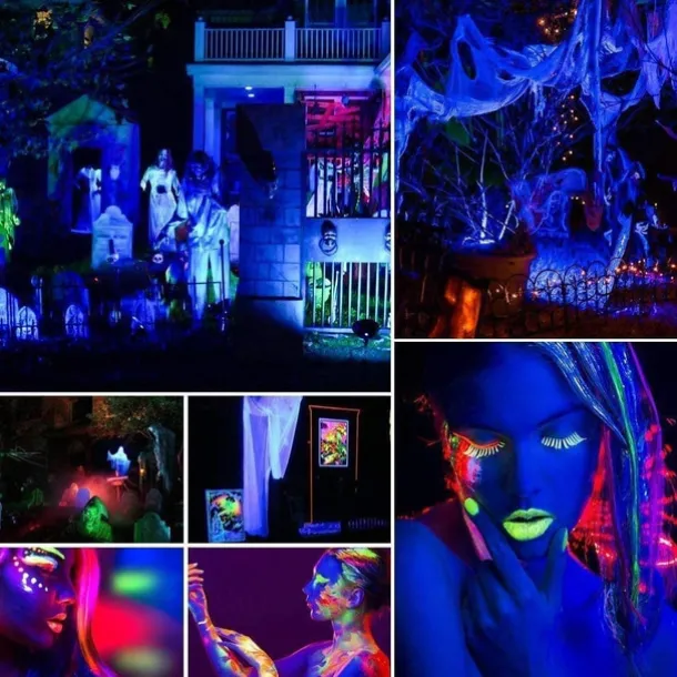 UV Blacklight LED Strobe Stage Par Light Party Lights Indoor 36W 36 LEDs with Remote Controller for Disco Party Club KTV Wedding