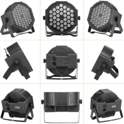 UV Blacklight LED Strobe Stage Par Light Party Lights Indoor 36W 36 LEDs with Remote Controller for Disco Party Club KTV Wedding