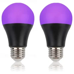 UV LED Black Lights Bulb 9W E27 LED Black Bulb UV Grade 395nm UV Party Body Paint Disco Party Fluorescent Bubble Luminous Party Bedroom UV Light Fluorescent Poster Body Paint