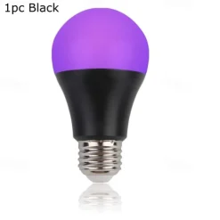 UV LED Black Lights Bulb 9W E27 LED Black Bulb UV Grade 395nm UV Party Body Paint Disco Party Fluorescent Bubble Luminous Party Bedroom UV Light Fluorescent Poster Body Paint