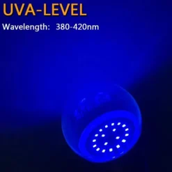 UV LED Black Lights Bulb 9W E27 LED Black Bulb UV Grade 395nm UV Party Body Paint Disco Party Fluorescent Bubble Luminous Party Bedroom UV Light Fluorescent Poster Body Paint