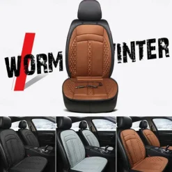 12V Car Heated Seat Cushions Winter, Single and Double Seat Cover Pad, Electric Heated Car Seat Cover Accessories