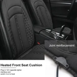 12V Car Heated Seat Cushions Winter, Single and Double Seat Cover Pad, Electric Heated Car Seat Cover Accessories