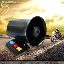 12V Car Motorcycle 3 Sounds Siren Horn Alarm Loud Speaker Electronic Bell Car Electrical Appliances Three tone alarm horn
