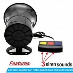 12V Car Motorcycle 3 Sounds Siren Horn Alarm Loud Speaker Electronic Bell Car Electrical Appliances Three tone alarm horn