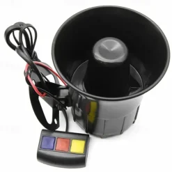 12V Car Motorcycle 3 Sounds Siren Horn Alarm Loud Speaker Electronic Bell Car Electrical Appliances Three tone alarm horn