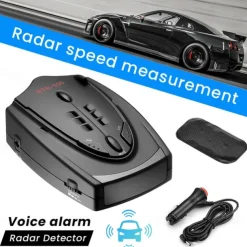 12V Car radar Detector English Russian Thai Voice Speed Alert Antiradar Alarm Warning X K CT La Anti radar Vehicle Car Detector