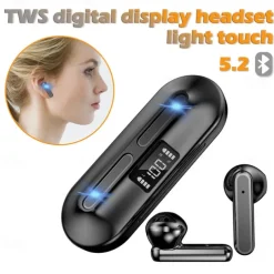 V60 True Wireless Headphones TWS Earbuds In Ear Bluetooth 5.2 Ergonomic Design Surround sound Fast Charging for Apple Samsung Huawei Xiaomi MI Running Everyday Use Traveling Mobile Phone
