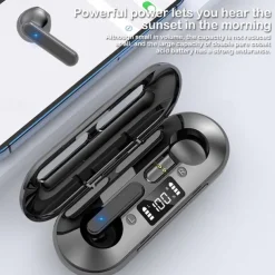 V60 True Wireless Headphones TWS Earbuds In Ear Bluetooth 5.2 Ergonomic Design Surround sound Fast Charging for Apple Samsung Huawei Xiaomi MI Running Everyday Use Traveling Mobile Phone