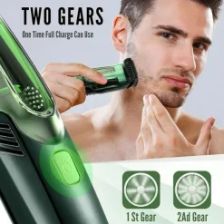 Vacuum Beard Shaver USB Rechargeable Vacuum Shaver Hair Clipper Washable Barber Hair Clipper Gifts for Men