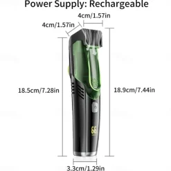 Vacuum Beard Shaver USB Rechargeable Vacuum Shaver Hair Clipper Washable Barber Hair Clipper Gifts for Men