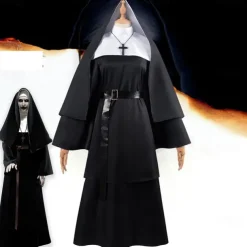 Valak Halloween Cosplay Costume The Nun Cosplay Adults' Women's Carnival Masquerade Mardi Gras Party / Evening Easy Halloween Costumes Dress Up