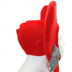 Valentine's Day Cartoon Love Peach Plush Head Cover Funny Cupid Arrow Warm Hat Party Performance Photography Prop