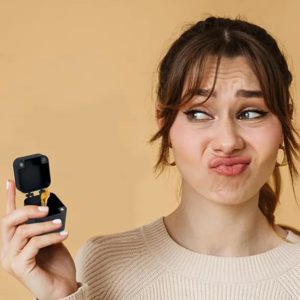 Valentine's Day Gift Middle Finger in A Box, Gag Gifts, Funny Gifts, White Elephont Gifts for Adults, Joke Prank Gag Quirky Gifts for Guys Men