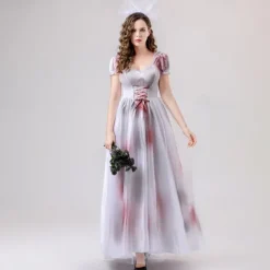 Vampire Ghost Bride Halloween Masquerade Adults' Women's Carnival Halloween Easy Halloween Costumes Dress Up
