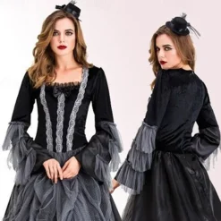 Vampire Halloween Cosplay Costume Party Costume Masquerade Outfits Adults' Women's Masquerade Mardi Gras Performance Party Halloween Easy Halloween Costumes Dress Up