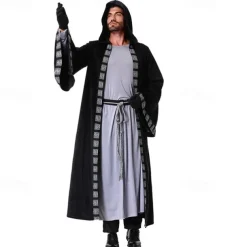 Vampire Wizard Halloween Masquerade Carnival Costume Adults' Men's Carnival Performance Halloween Easy Halloween Costumes Dress Up