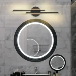 Vanity Light LED Mirror Front Lamp Waterproof IP20 71cm LED Bathroom Lights Over Mirror Black/White Wall Lighting Fixtures for Bathroom Bedroom Living Room Cabinet 110-240V