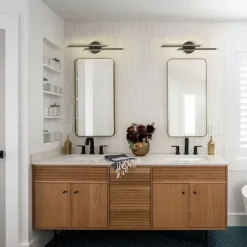 Vanity Light LED Mirror Front Lamp Waterproof IP20 71cm LED Bathroom Lights Over Mirror Black/White Wall Lighting Fixtures for Bathroom Bedroom Living Room Cabinet 110-240V