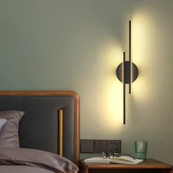 Vanity Light LED Mirror Front Lamp Waterproof IP20 71cm LED Bathroom Lights Over Mirror Black/White Wall Lighting Fixtures for Bathroom Bedroom Living Room Cabinet 110-240V