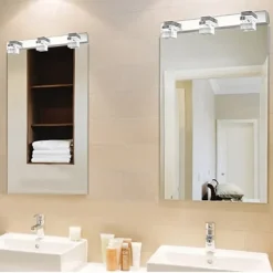 Vanity Light LED Mirror Front Lamp Waterproof IP20 LED Bathroom Lights Over Mirror Wall Lighting Fixtures for Bathroom Bedroom Living Room Cabinet 110-240V