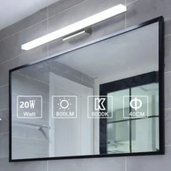 Vanity Light LED Mirror Front Lamp Waterproof IP20 LED Bathroom Lights Over Mirror Wall Lighting Fixtures for Bathroom Bedroom Living Room Cabinet 110-240V