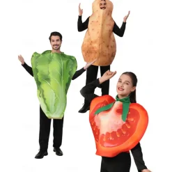 Vegetable Tomato Potato Halloween Cosplay Costume Funny Costumes Carnival Costume Cosplay Adults' Men's Women's Carnival Masquerade Mardi Gras Performance Party Halloween Easy Halloween Costumes