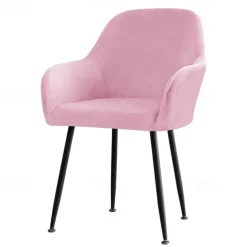 Velvet Stretch Wingback Chair Cover Burgundy Slipcover Wing Chair Cover,Reusable Protector Cover for Dining Room Home DecorWashable