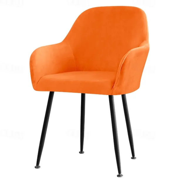 Velvet Stretch Wingback Chair Cover Burgundy Slipcover Wing Chair Cover,Reusable Protector Cover for Dining Room Home DecorWashable