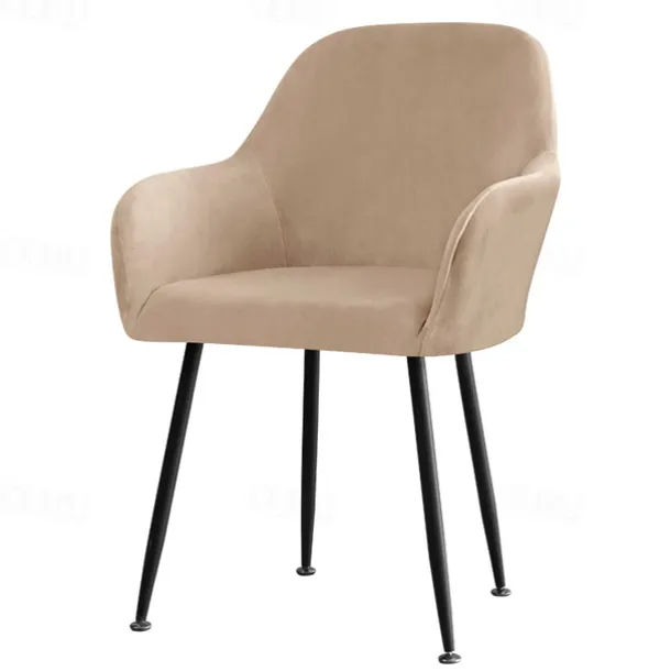 Velvet Stretch Wingback Chair Cover Burgundy Slipcover Wing Chair Cover,Reusable Protector Cover for Dining Room Home DecorWashable