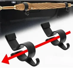 Versatile Car Trunk Umbrella Holder Durable Plastic Hook for Easy Storage & Organization Umbrella & Towel Holder