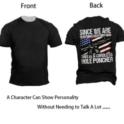 Veterans Day Men's Patriot Patriotic Veteran Graphic Flag Letter T shirt Slogan T Shirts Short Sleeve T shirt 3D Print Crew Neck Shirt Vintage Fashion Designer Outdoor Casual Daily Black Army Green